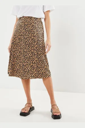 VERO MODA Vmhiba Hw Calf Skirt Wvn Lcs