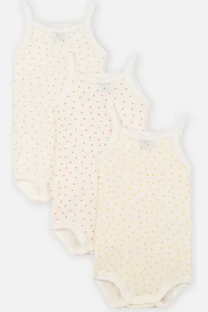 Petit Bateau 3 Bodies A Bretelles