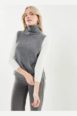 VILA Vijaney S/L Roll Neck Vest/Lc