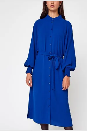 VERO MODA Vmjanni L/S Calf Shirt Dress Wvn Btq