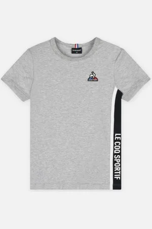 Le Coq Sportif BAT Tee SS N°1 Enfant chiné clair