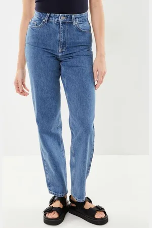 SELECTED Slfkate-Marley Hw Mid Blu Straight Jeans