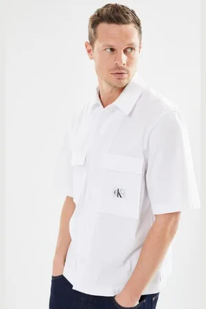 Calvin Klein Seersucker Ss Shirt