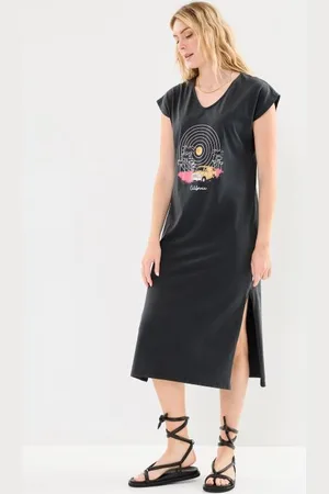 Pieces® Pcann Ss Long Dress Fc Bc
