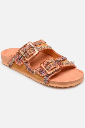 Colors of California Sandales en suede avec crochet multicolore HC.BIO303