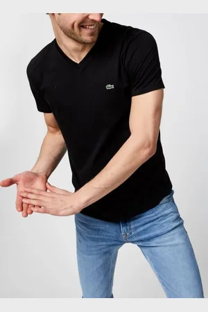 Lacoste T-shirt col V en jersey de coton