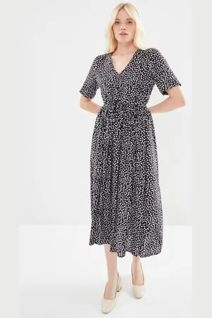Pieces® Pctala Ss String Tie Midi Dress Noos Bc