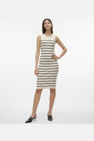 VERO MODA Vmgizelle Sl O-Neck Blk Dress Ga Noos