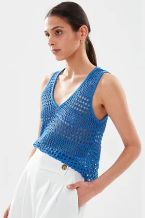 Noisy May Nmlaika S/L V-Neck Knit Crop Top Fwd