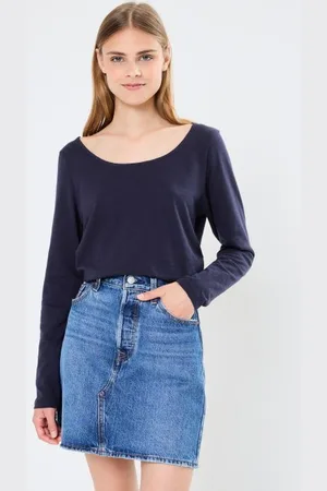 Petit Bateau Tee Shirt ML Droit Col Danseuse
