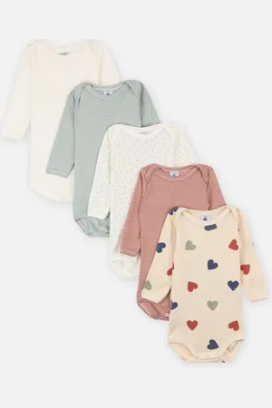 Petit Bateau 5 Bodies Us ML