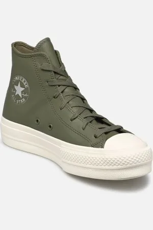 Converse Chuck Taylor All Star Lift Leather Matte Neutrals Hi W
