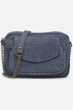 Pieces® Pcnaina Heart Denim Cross Body Fc