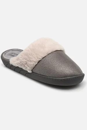 Isotoner Mules – suédine irisée – semelle ergonomique