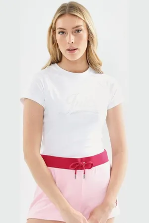 Juicy Couture Retro Tee Swirl jersey Shrunken