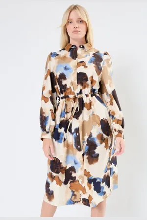 B YOUNG BYIHAMMA AOP SHIRT DRESS