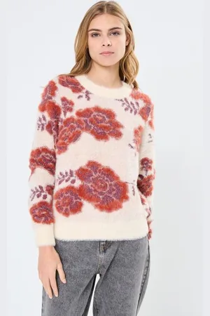 VERO MODA VMPOILU NEWFLOWER LS ONECK PULLOVER FR