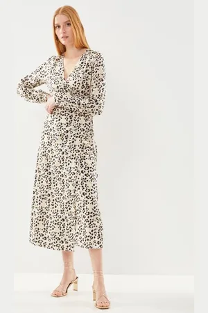 Pieces® PCHELGA LS LONG WRAP DRESS KAC FC