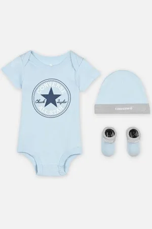 Converse Classic Ctp Infant Hat Bodysuit Bootie Set 3Pk