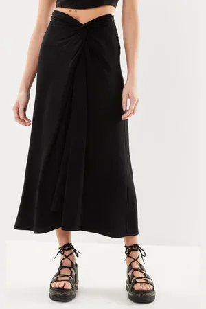 SELECTED Slfevita Hw Knotted Ankle Skirt B