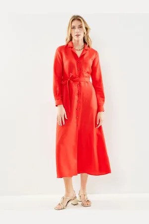 SELECTED Slflyra Ls Ankle Linen Shirt Dress B