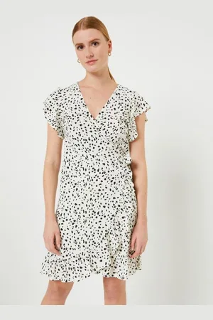 VILA Vifini Wrap S/S Short Dress - Noos