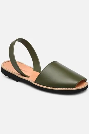 MINORQUINES Avarca Cuir Army