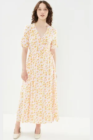Y.A.S Yasmicca Ss Long Wrap Dress S.