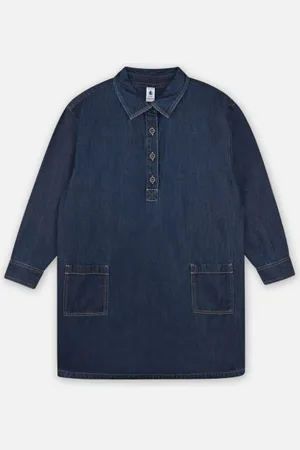 Petit Bateau Robe ML Fille Cassive