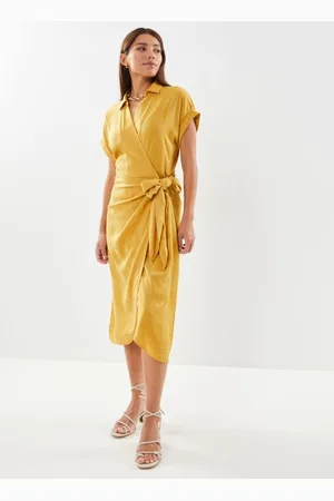 VILA Vimiel Geo Wrap S/S Midi Dress/C25
