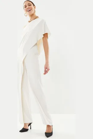 Ralph Lauren Combinaison asymétrique cape georgette
