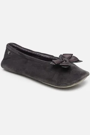 Isotoner Ballerine Microvelours – Nœud Grosgrain W
