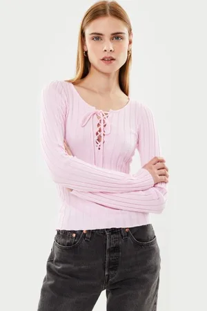Noisy May Nmfreya L/S V-Neck String Knit Fwd