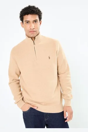 Ralph Lauren Pull demi-zippé en coton piqué 710932304
