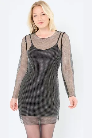 Noisy May NMMYNTE L/S SIMILI SHORT DRESS WVN