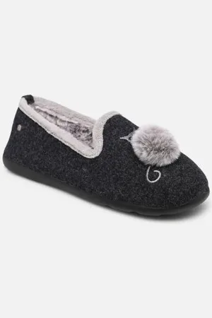Isotoner Slipper Ergonomique EveryWear feutrine – chat fantaisie