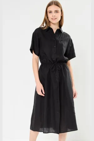 Tommy Hilfiger Linen Ss Midi Shirt WW0WW41911