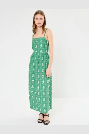 The Tiny Big Sister Pixelated Flowers Straps Dress