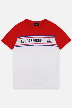 Le Coq Sportif TRI Tee SS N°2 Enfant n.opt.white/rouge