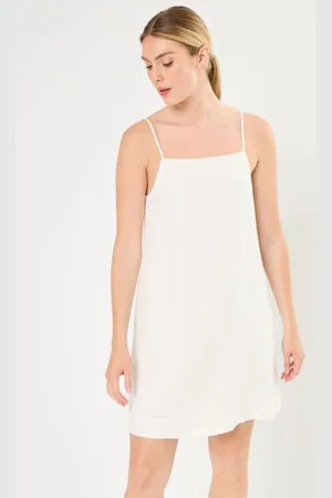 SELECTED Slflinnie Short Linen Strap Dress B