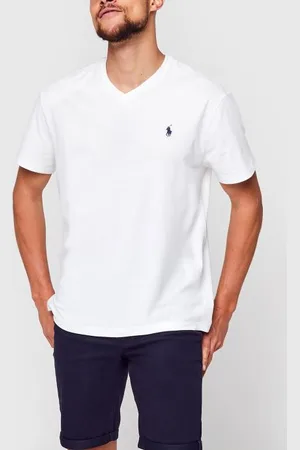 Ralph Lauren T-shirt classique en jersey à col en V 710708261