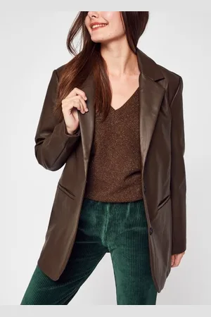 VILA VISUMAYA L/S COATED BLAZER
