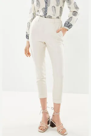 VERO MODA Vmlena Mr Tapered Lurex Belt Pant Lcs