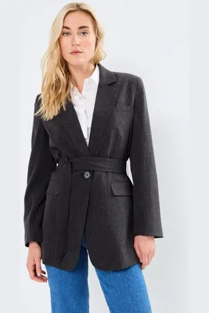 B YOUNG BYDANTA BELT BLAZER