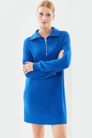 B YOUNG BYMILO HAFLZIP TUNIC