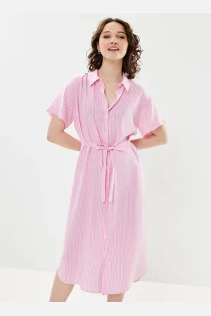 VERO MODA Vmbumpy Ss Calf Shirt Dress Noos