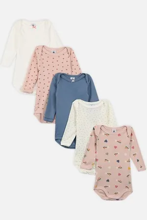 Petit Bateau 5 Bodies US ML A0BGV00