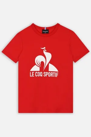 Le Coq Sportif ESS Tee SS N°1 Enfant rouge electro