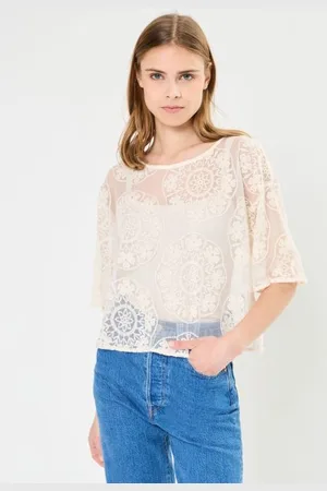 VILA Viodetti Boatneck Cropped 2/4 Top