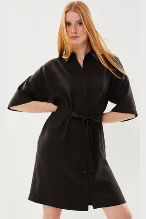 SELECTED Slflinni-Tonia 2/4 Short Shirt Dress B